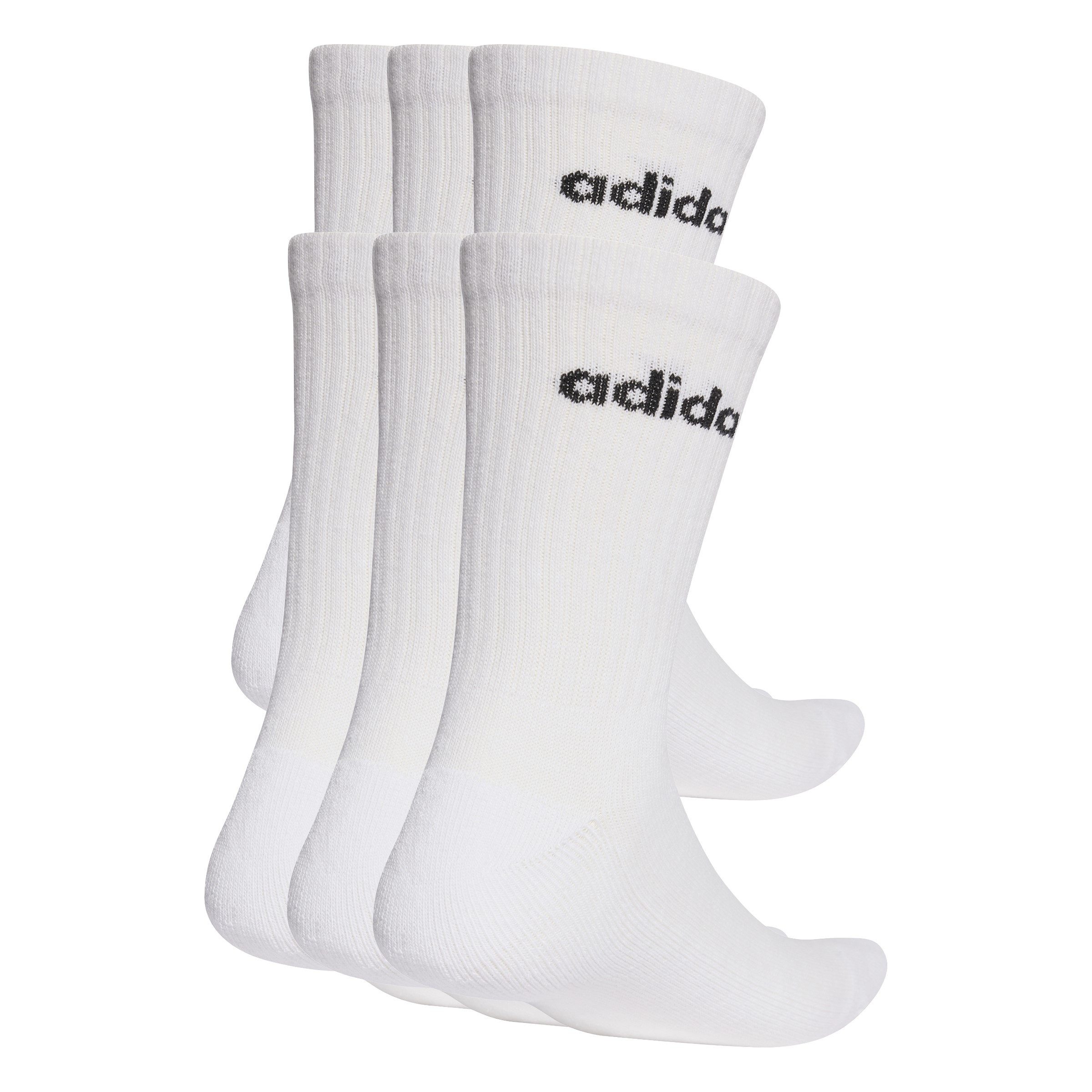 adidas Performance Funktionssocken LINEAR GEPOLSTERTE CREW IM 6ER-PACK (6-Paar)