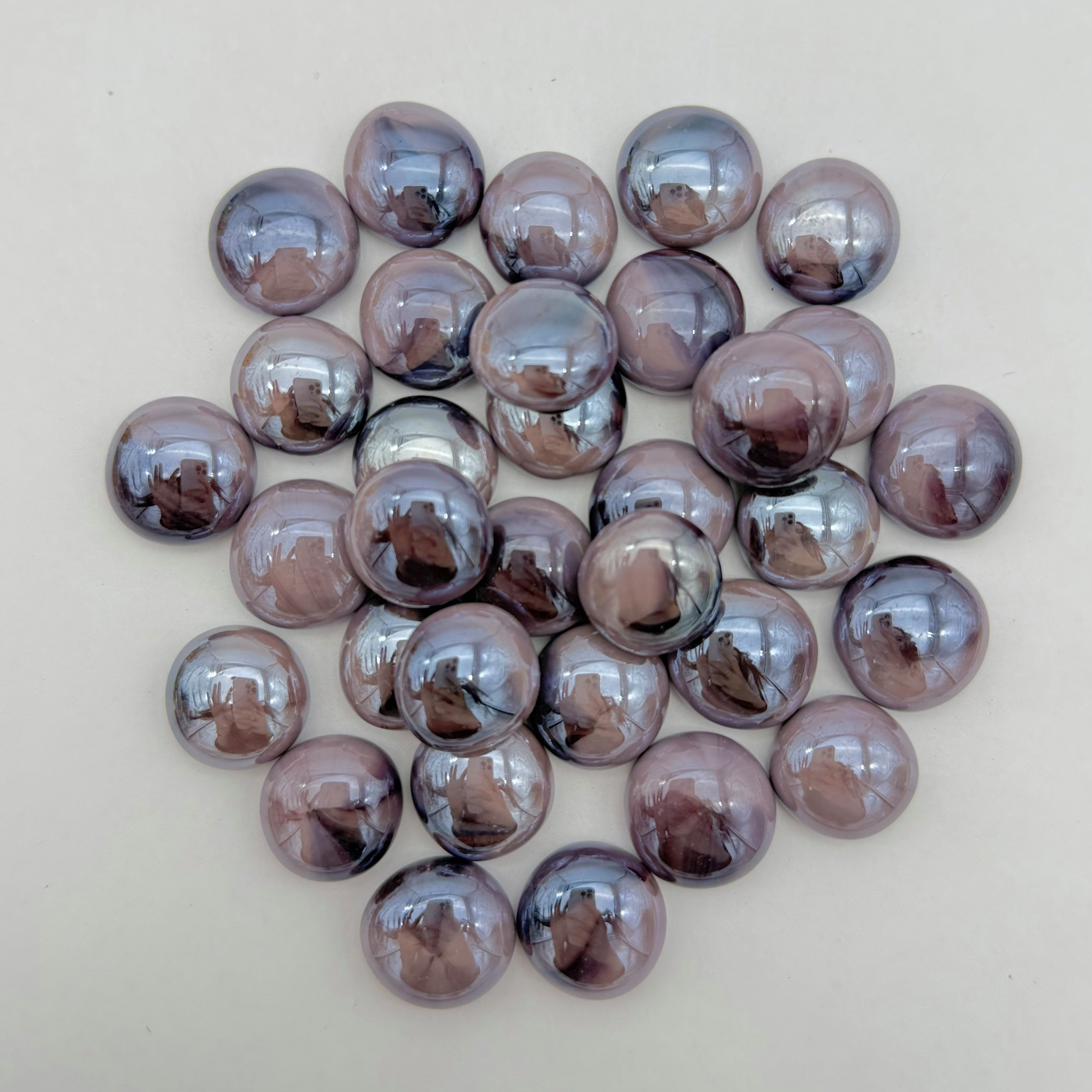 Armena Bastelperlen Glasnuggets untransparente Glassteine Glasperlen Dekoration Basteln