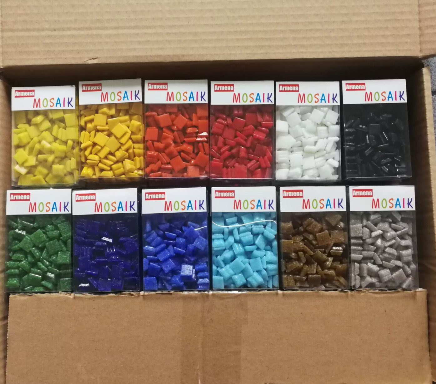 Armena Mosaikfliesen Mosaikfliesen Glasmosaik Bastelmaterial Mosaik DIY Wan günstig online kaufen