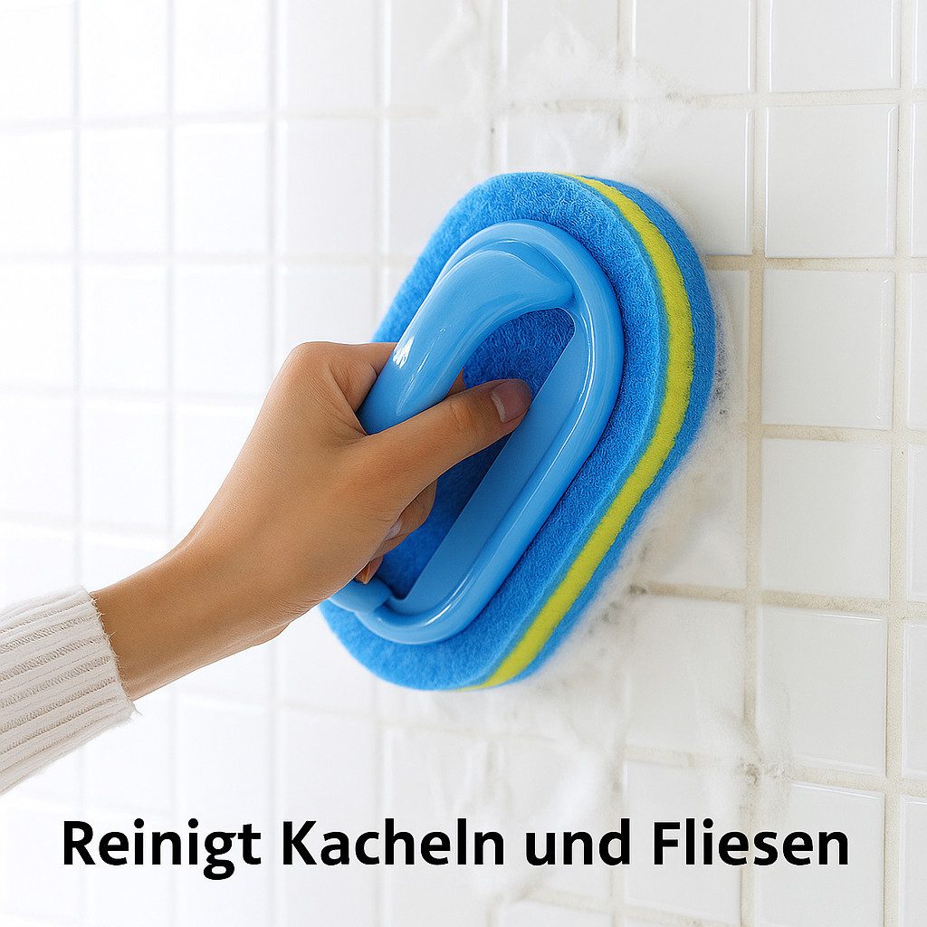 shenky Reinigungsschwamm 2er Set Schwamm mit Griff, Spülschwamm für Küche und Bad, Handgriff – Bild 5 von 5