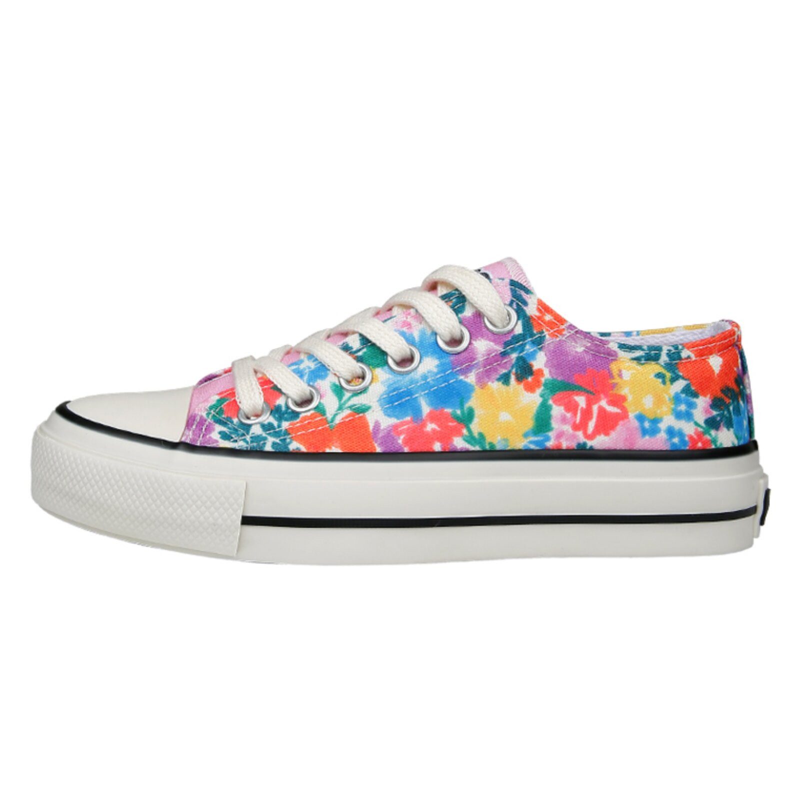 DOGO Liria Low-Top Sneaker Floral Damen Sneaker Sneaker Handgefertigt