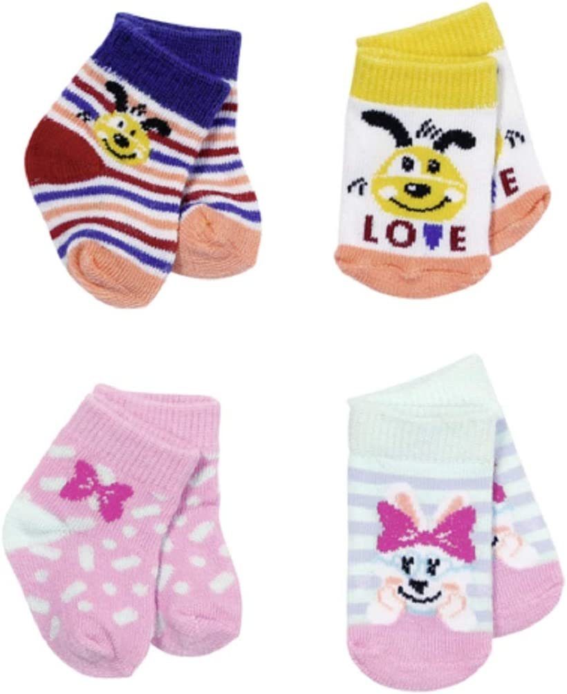 Zapf Creation® Puppenkleidung BABY born Socken 2x, 2 sort. 43cm - Gelb / Ge günstig online kaufen