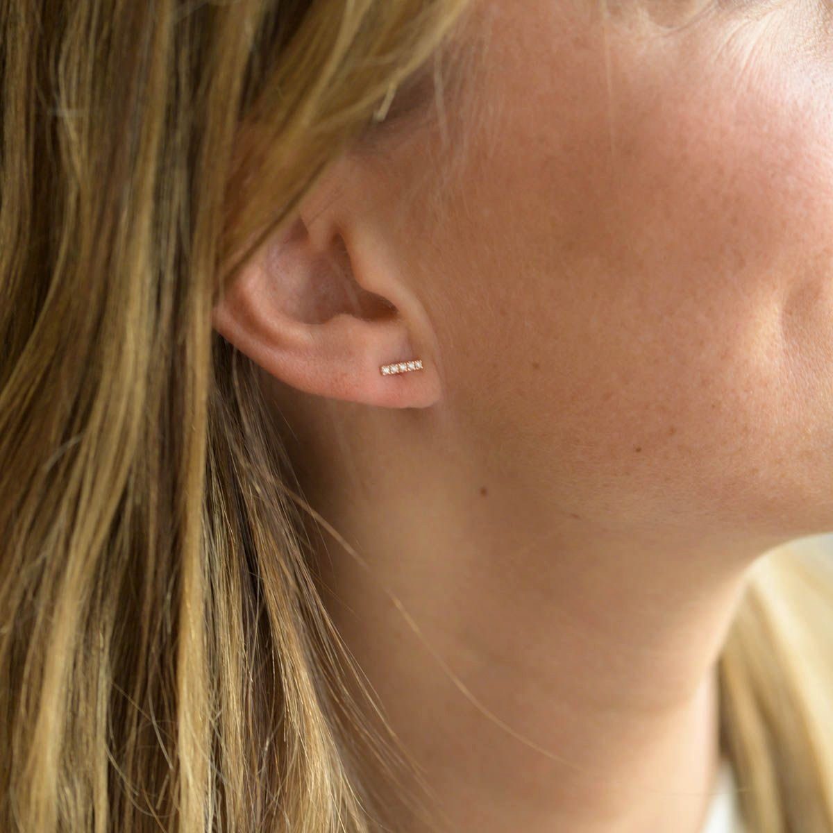 Materia Paar Ohrstecker Ohrringe Damen Rosegold Zirkonia SO-447, 925 Sterli günstig online kaufen