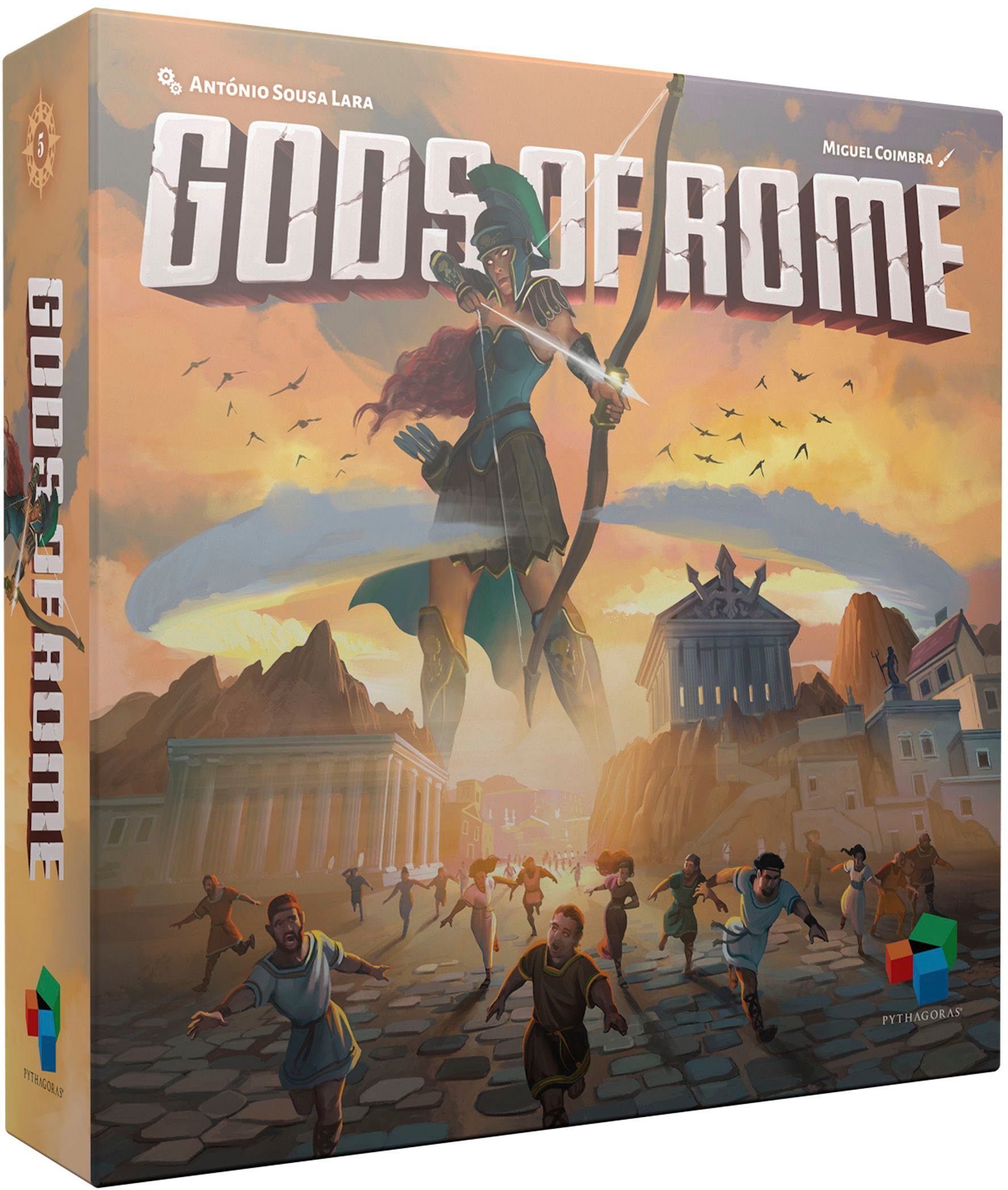 PYTHAGORAS Spiel, Strategiespiel Gods of Rome, Made in Europe