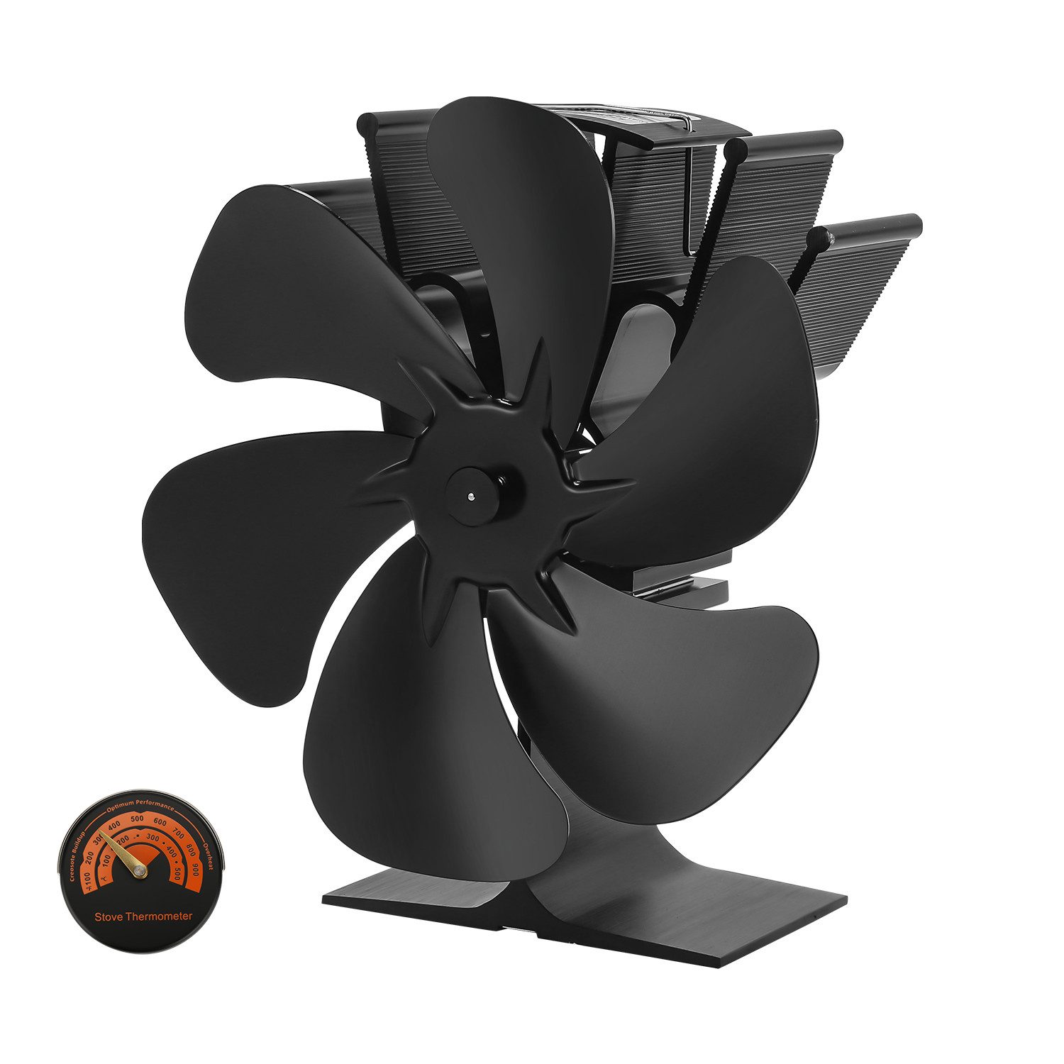 Clanmacy Kaminventilator Kaminventilator Ofenventilator 6 Flügel Kaminofen günstig online kaufen