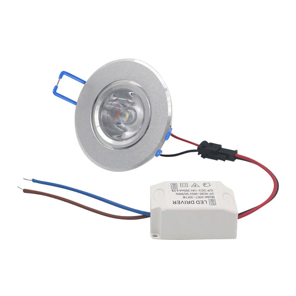 Rosnek LED Einbauleuchte 3W, Einbaustrahler, Runder Scheinwerfer, für Home günstig online kaufen