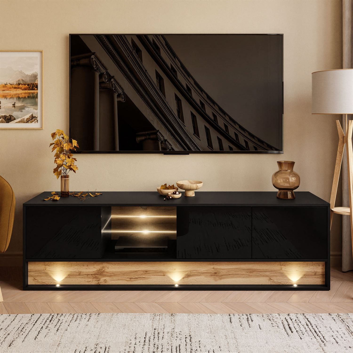 ALLHOUSE24 TV-Schrank MILA Lowboard 180 cm günstig online kaufen