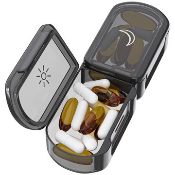 Wellgro Pillendose Große Tablettenbox für 7 Tage
