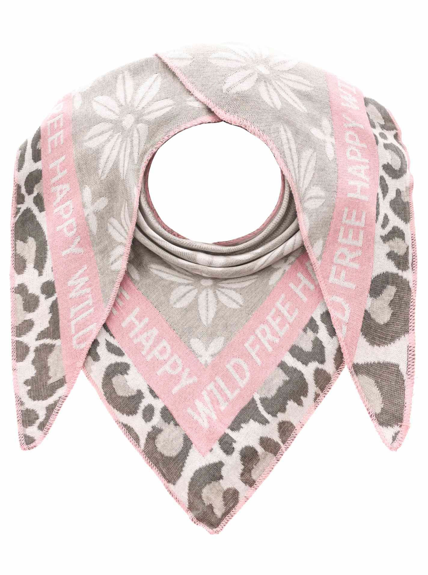 Zwillingsherz Dreieckstuch "Blumen & Leo", Eyecatcher Tuch, Mustermix: Leom günstig online kaufen