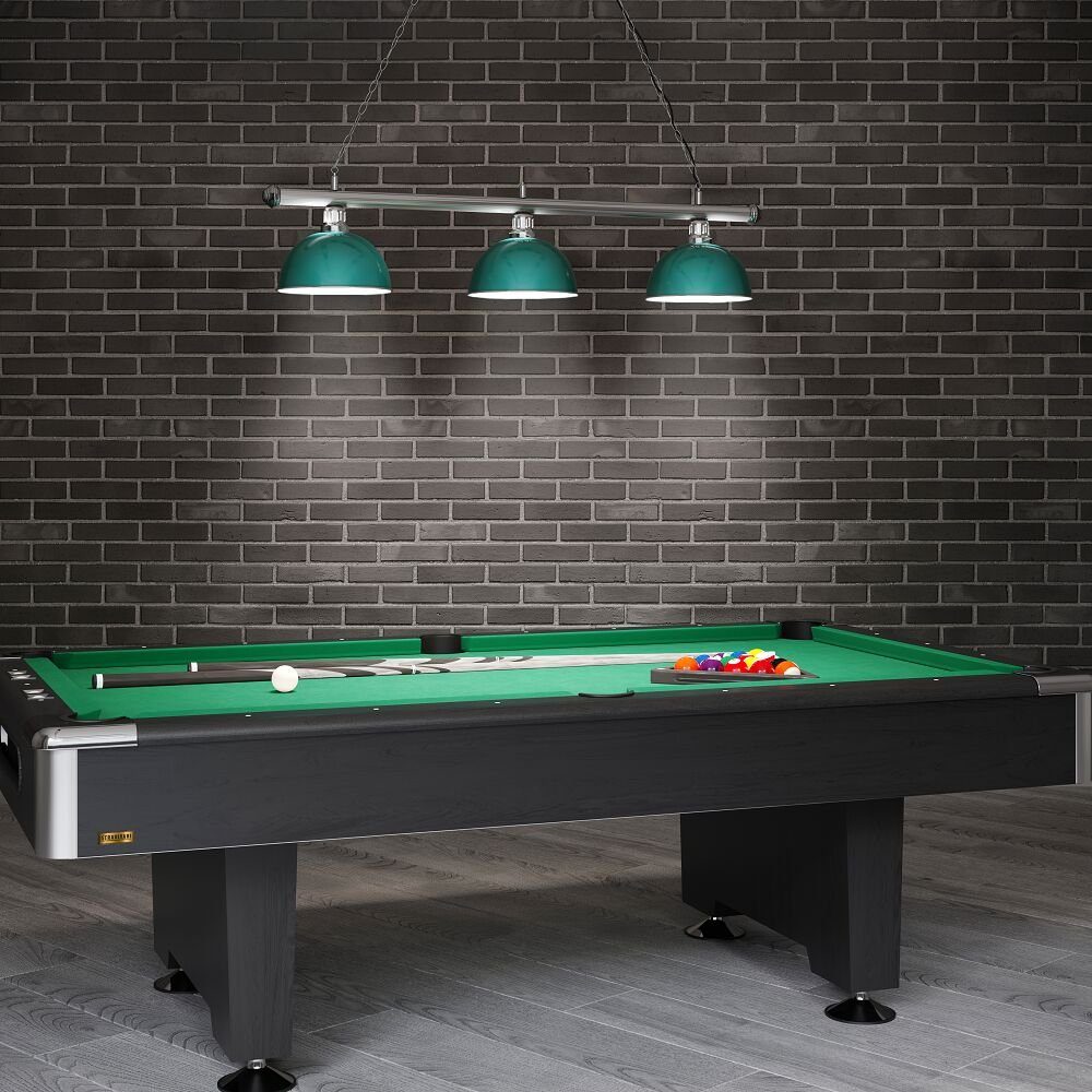 von bis 170 Spielfeldgrößen Für Chrome, Hängeleuchten Billardlampe geeignet ft) Grün Sportime Casino 270 - 9 cm (5ft