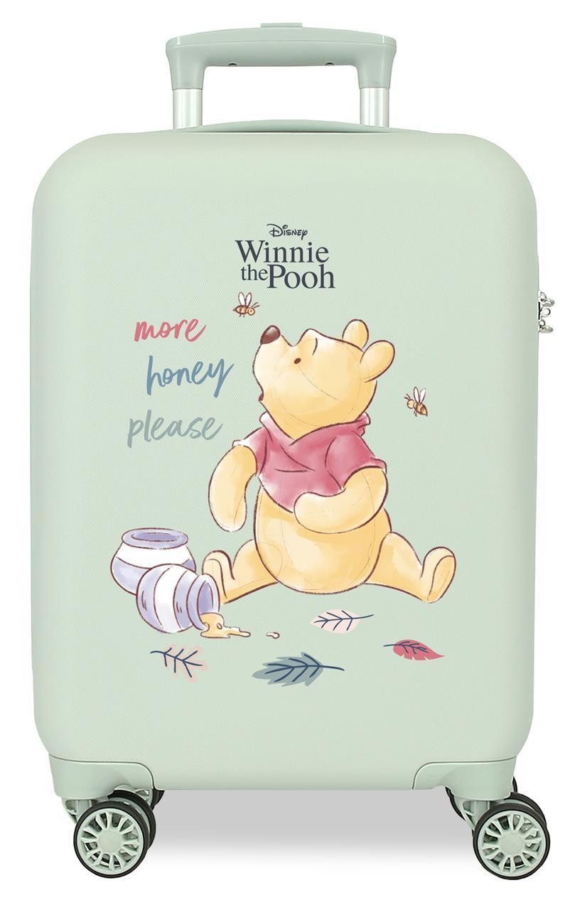 Disney Winnie Puuh Kinderkoffer Trolley 50 cm – Hartschalenkoffer mit 360° Rollen und Schloss, Qualitätsware, Leicht, ABS-Hartschale, 4 Rollen 360°