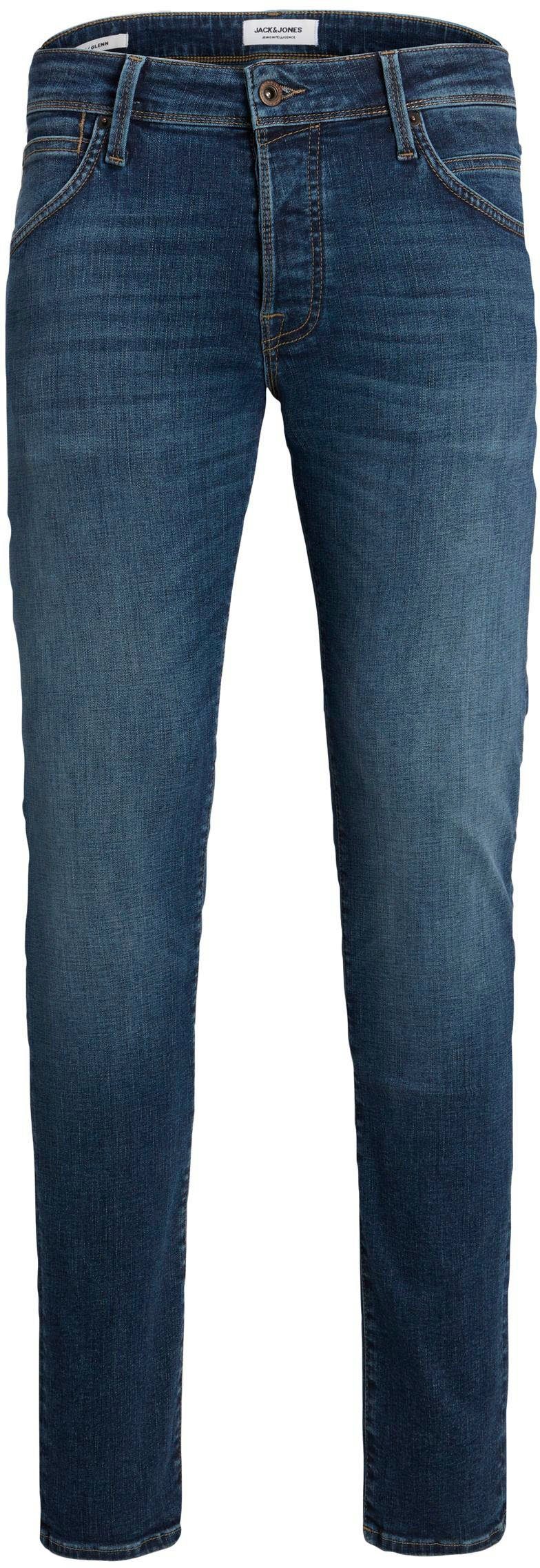 Jack & Jones Slim-fit-Jeans JJIGLENN – Slim-Fit-Jeans mit niedriger Leibhöhe Used, modisch, slim fit, Denim/Jeans – Bild 4 von 5
