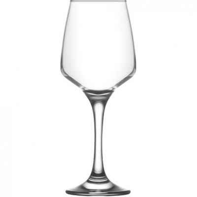 LAV Weinglas 6 x Weißweingläser Weingläser Weinglas Gläser Set Glas Klar 0,33 L LAL, Glas