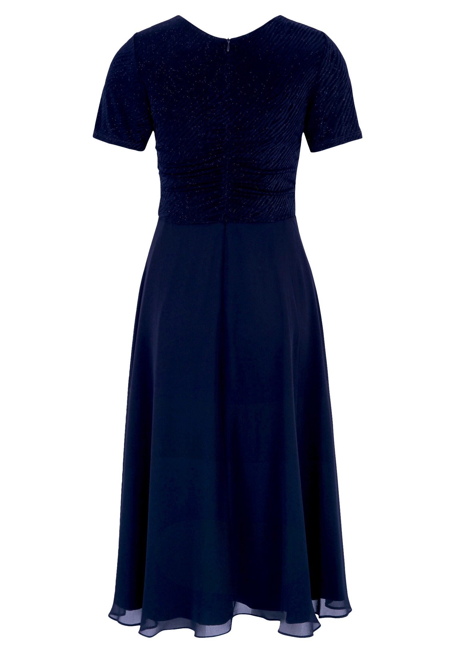 Vera Mont Cocktailkleid Damen im Glitzer-Look Materialmix