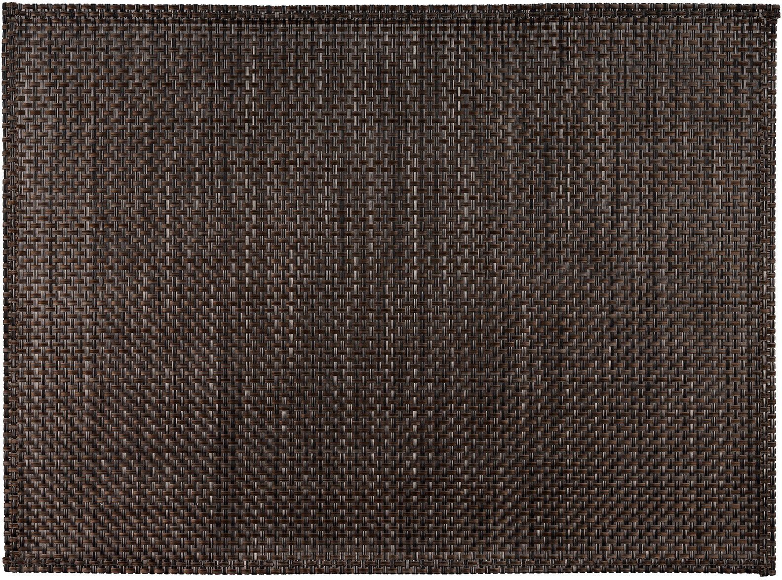 Platzset, Schmalband, (6-St), APS, 45x33 braun/dunkelbeige umgenähten cm abwischbar, Rand, mit leicht