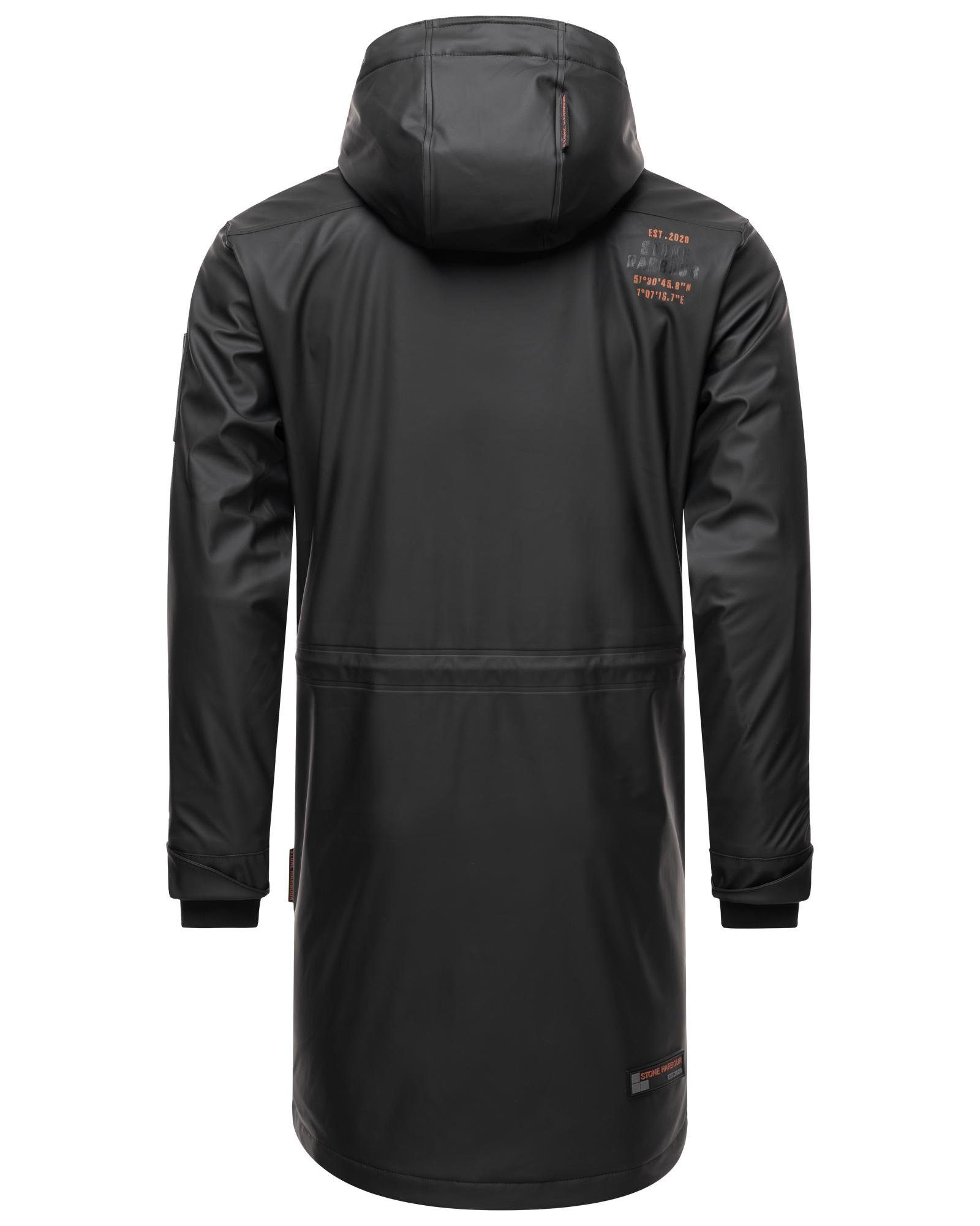Stone Harbour Regenmantel Verdaan Wasserdichter Regenparka mit Fleece-Innenfutter