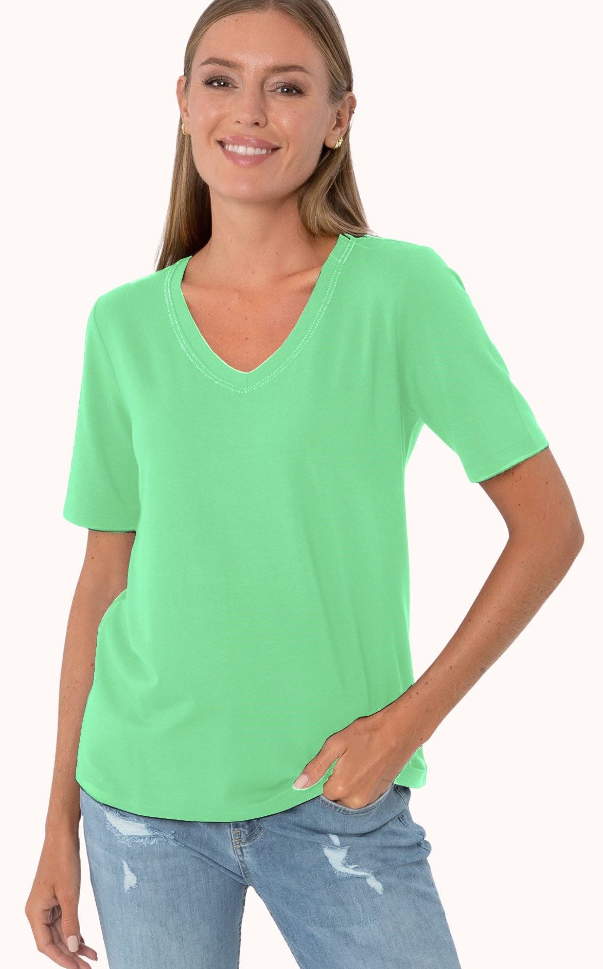Estefania for woman Kurzarmshirt 194-1261, Basic günstig online kaufen