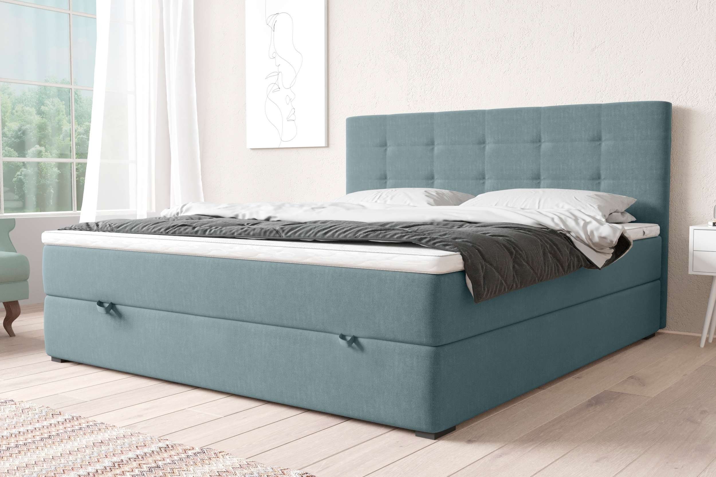 99rooms Boxspringbett Pluto (Schlafzimmerbett, Bett), gepolstert günstig online kaufen