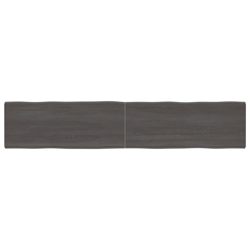 furnicato Tischplatte 200x40x(2-4) cm Massivholz Behandelt Baumkante (1 St)