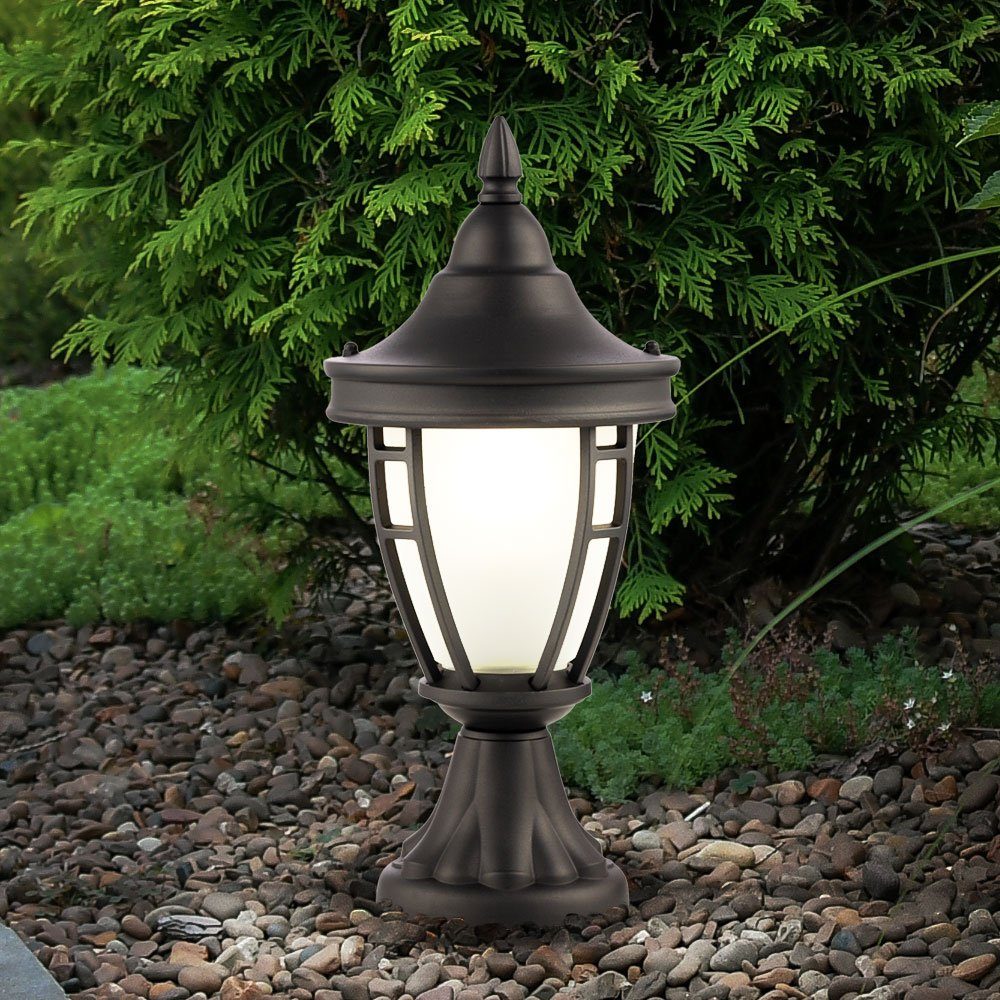 Maytoni Außen-Stehlampe, Leuchtmittel nicht inklusive, Außenlampe Stehleuchte Wegelampe schwarz Wetterfest IP44 D 18,2 cm
