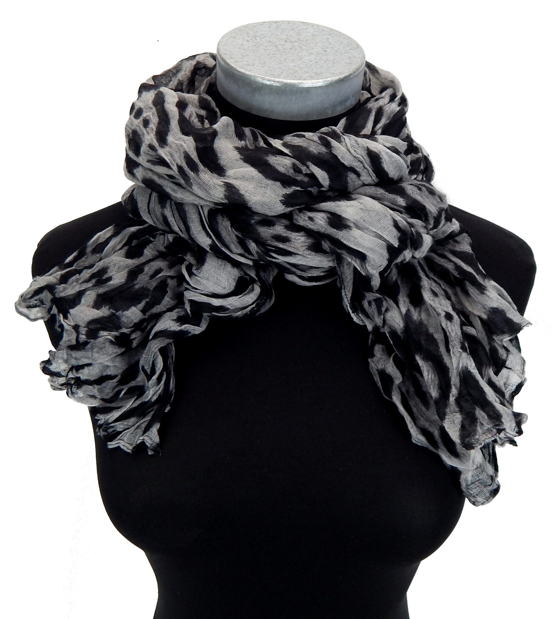 Ella Jonte Modeschal, leichter Schal Leopard beige grau oder braun Animalpr günstig online kaufen