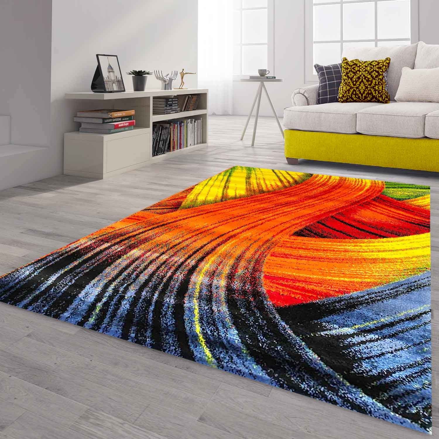 Vimoda Teppich Kurzflor Bunt Teppichwohnzimmer Patchwork günstig online kaufen