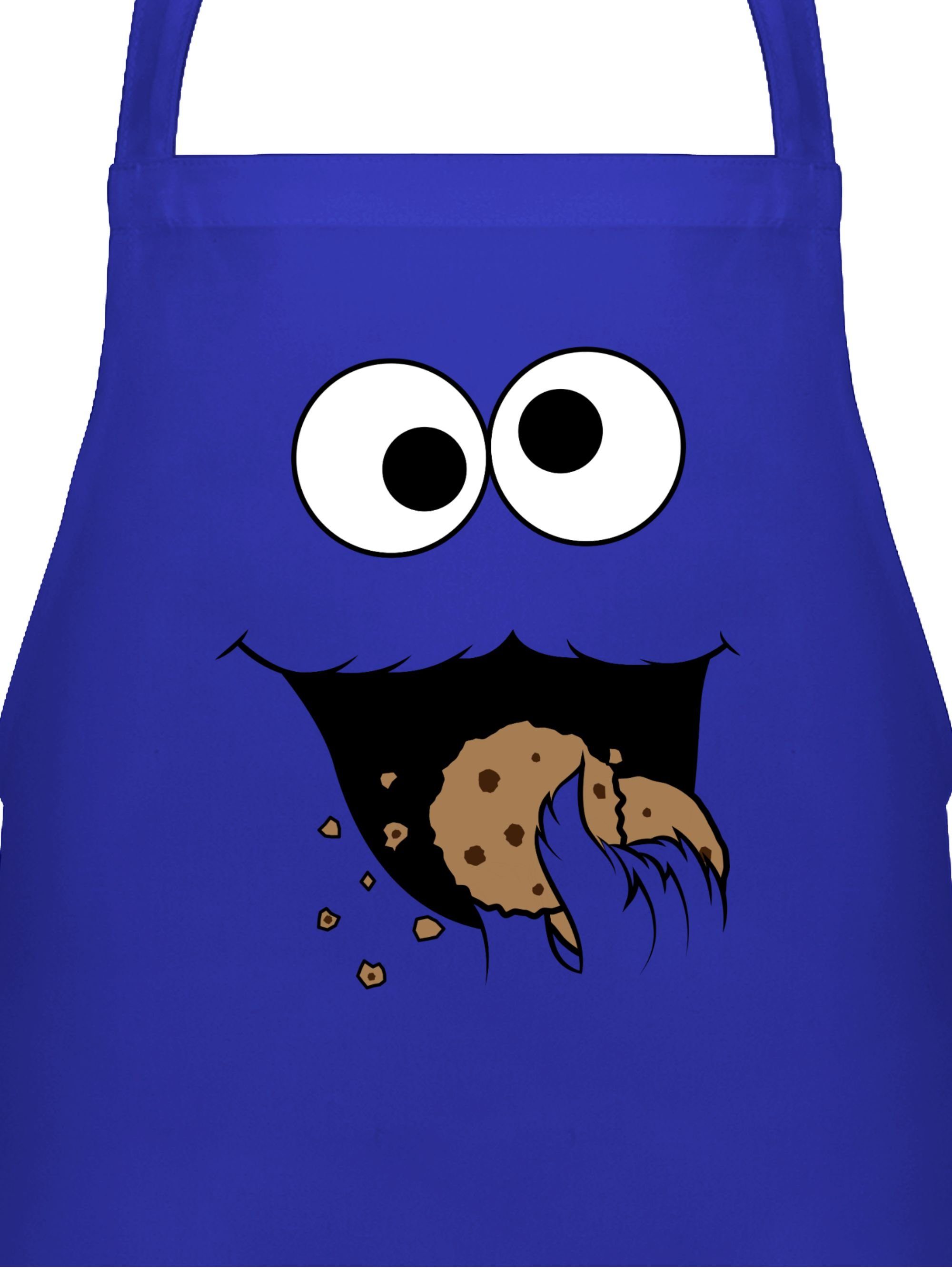 Shirtracer Kochschürze Keks Monster I Krümelmonster I Cookie Monster Fastna günstig online kaufen