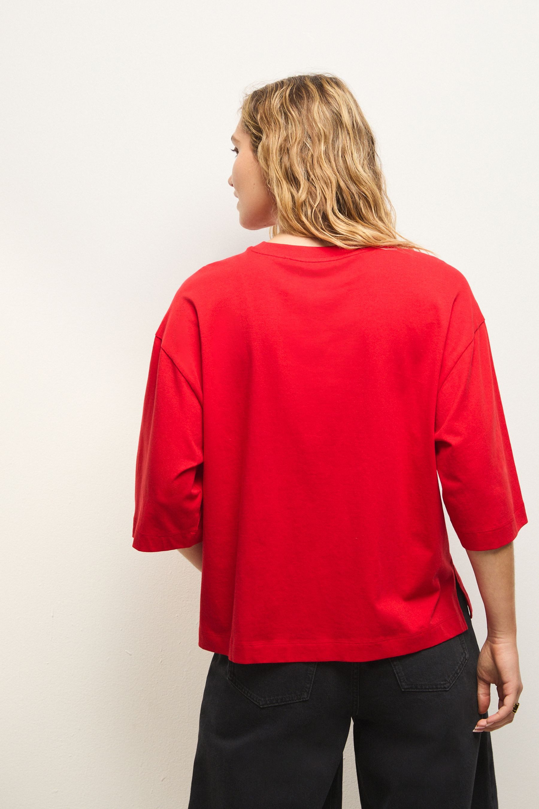 Next T-Shirt Kastiges Relaxed Fit T-Shirt günstig online kaufen