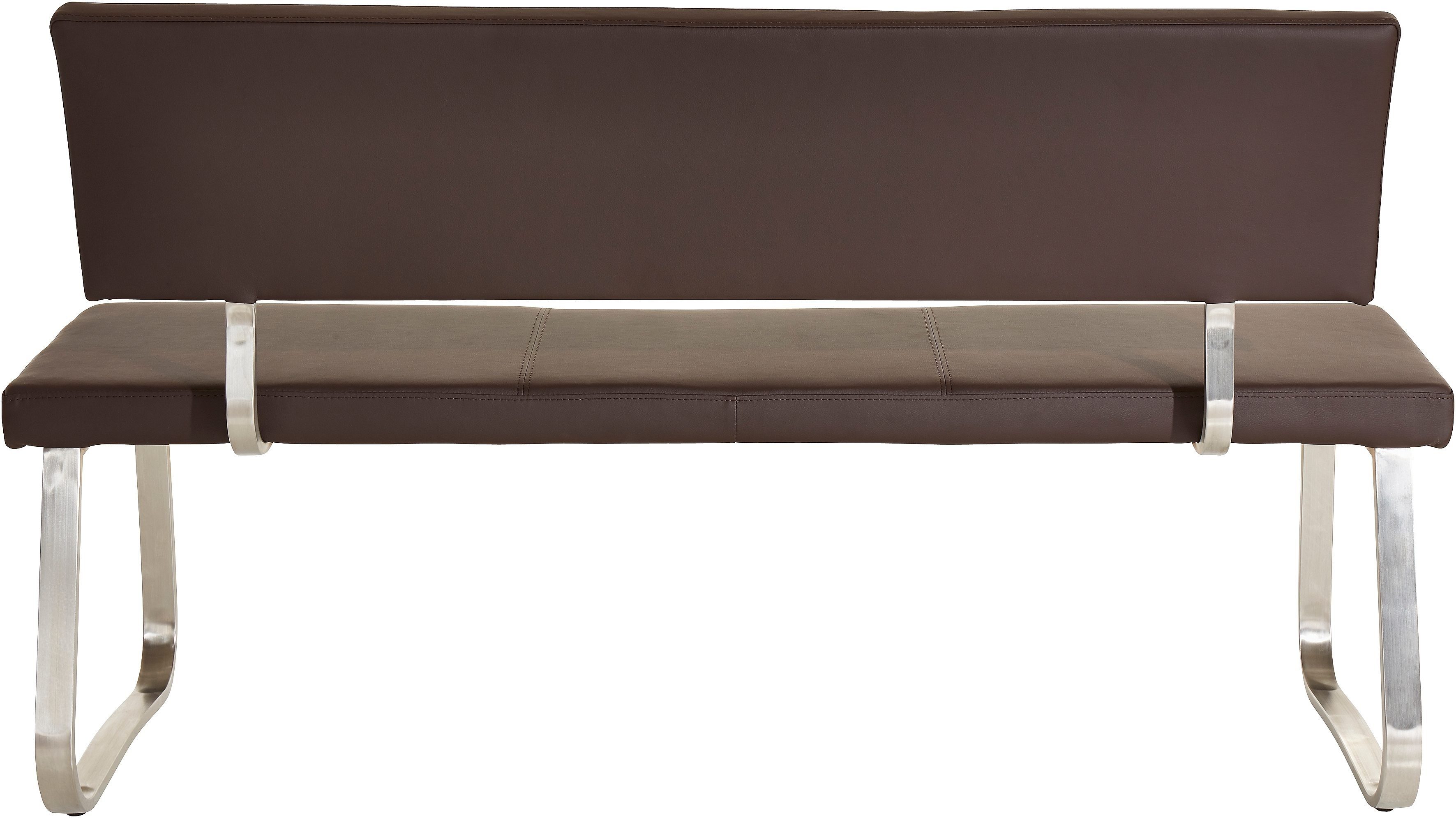 MCA furniture Polsterbank bis (1-St), Kunstleder, braun 280 verschiedenen | kg, Arco belastbar in Breiten braun
