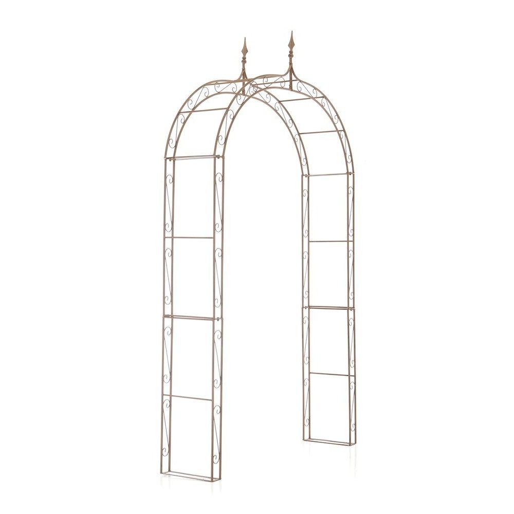 CLP Rosenbogen Rankbogen Torbogen Rankhilfe Spar-Set, 1 St., 147 x 37 x 264 cm stabil, Eisenrohr, verziert, beschichtet, freistehend