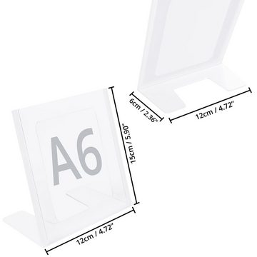 Kurtzy View Cover Vertikaler Halter für A6 Kunststoff-Tischständer, A6 Plastic Table Stand - Vertical Holder