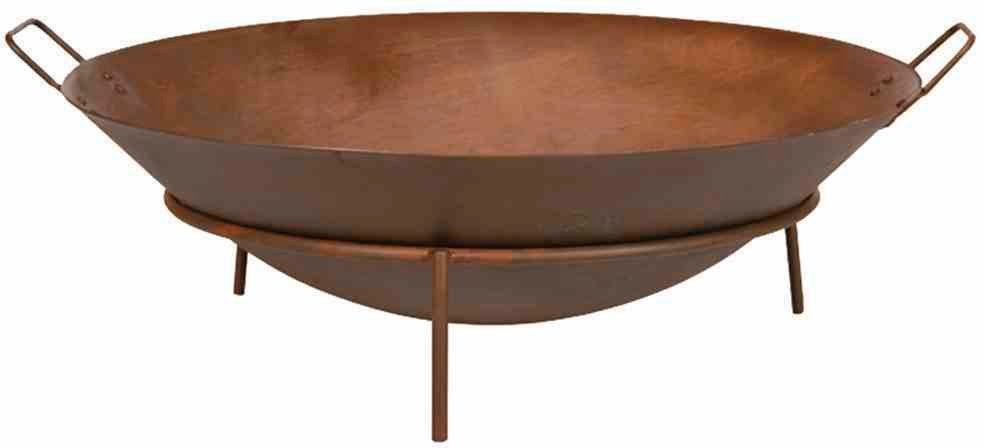 Siena Garden Feuerschale Rusty Ø 70 cm, (1-St), Gusseisen rostbraun, mit Griffen