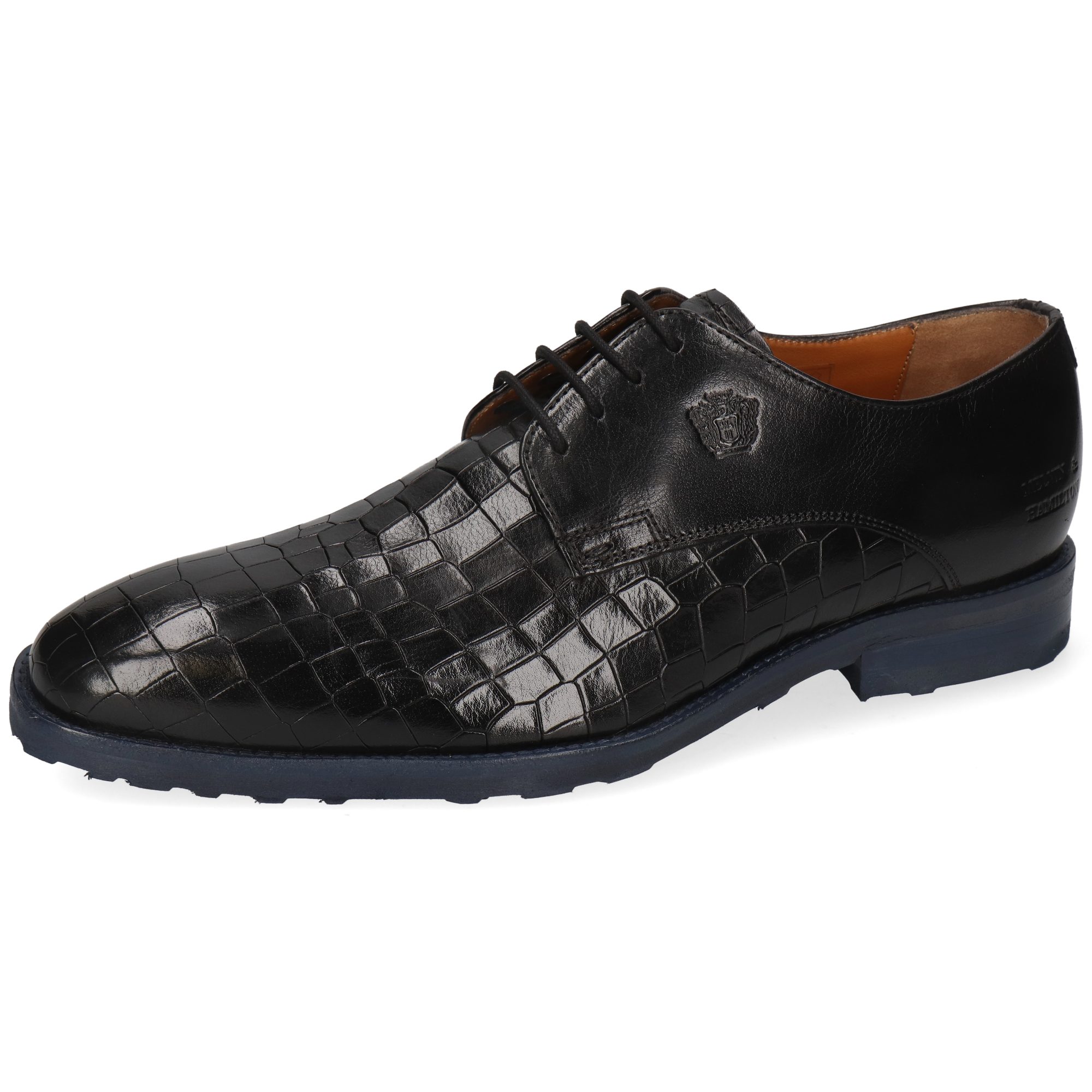Melvin & Hamilton Flynn 1 Leder-Derby Schuhe für Herren Schnürschuh Flache Absätze, Echtes Leder, Vegetabile Gerbung