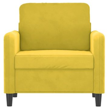 vidaXL Sofa Sessel Gelb 60 cm Samt