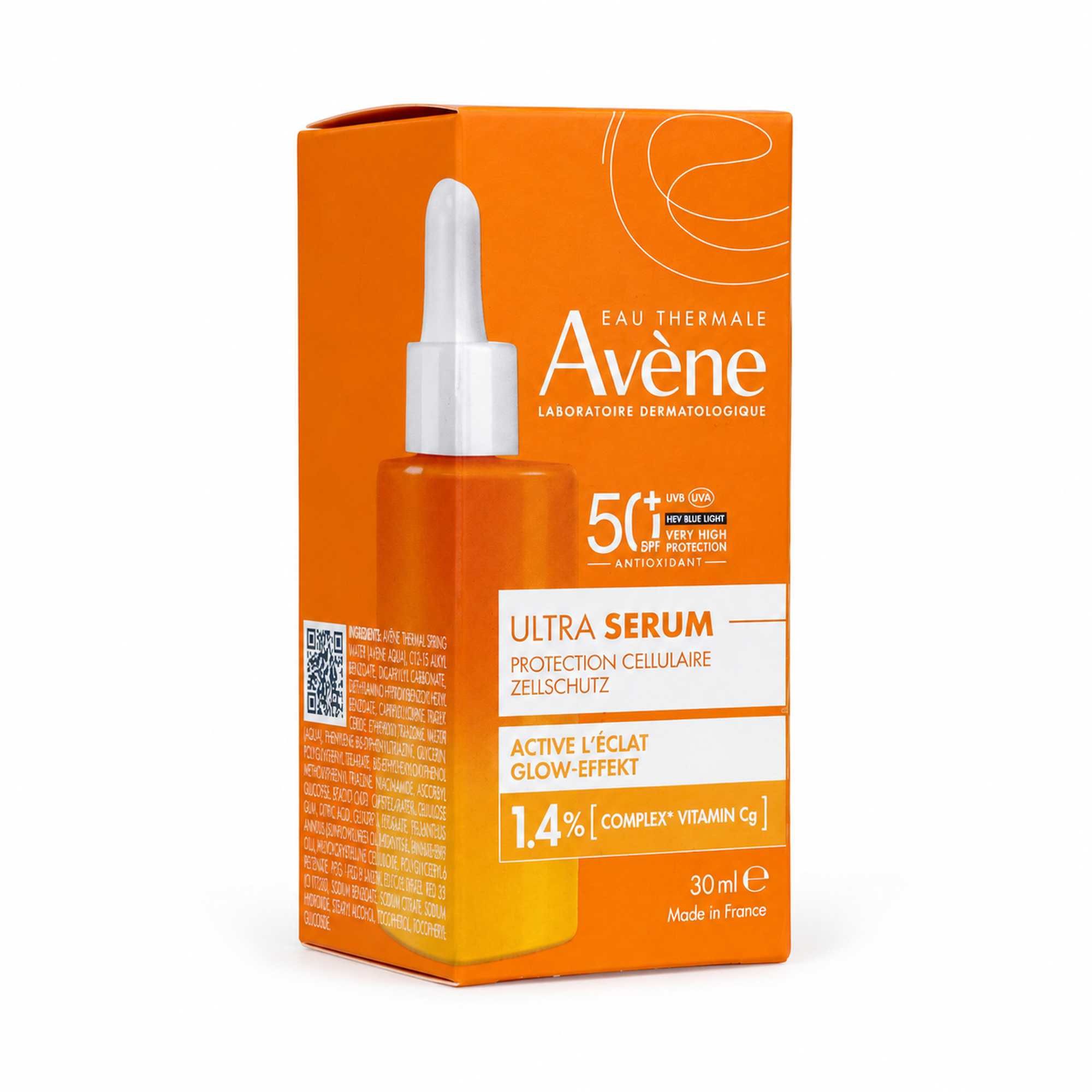 Avene Sonnenschutzfluid AVENE Ultra Serum Glow-Effekt SPF 50+ 30ml