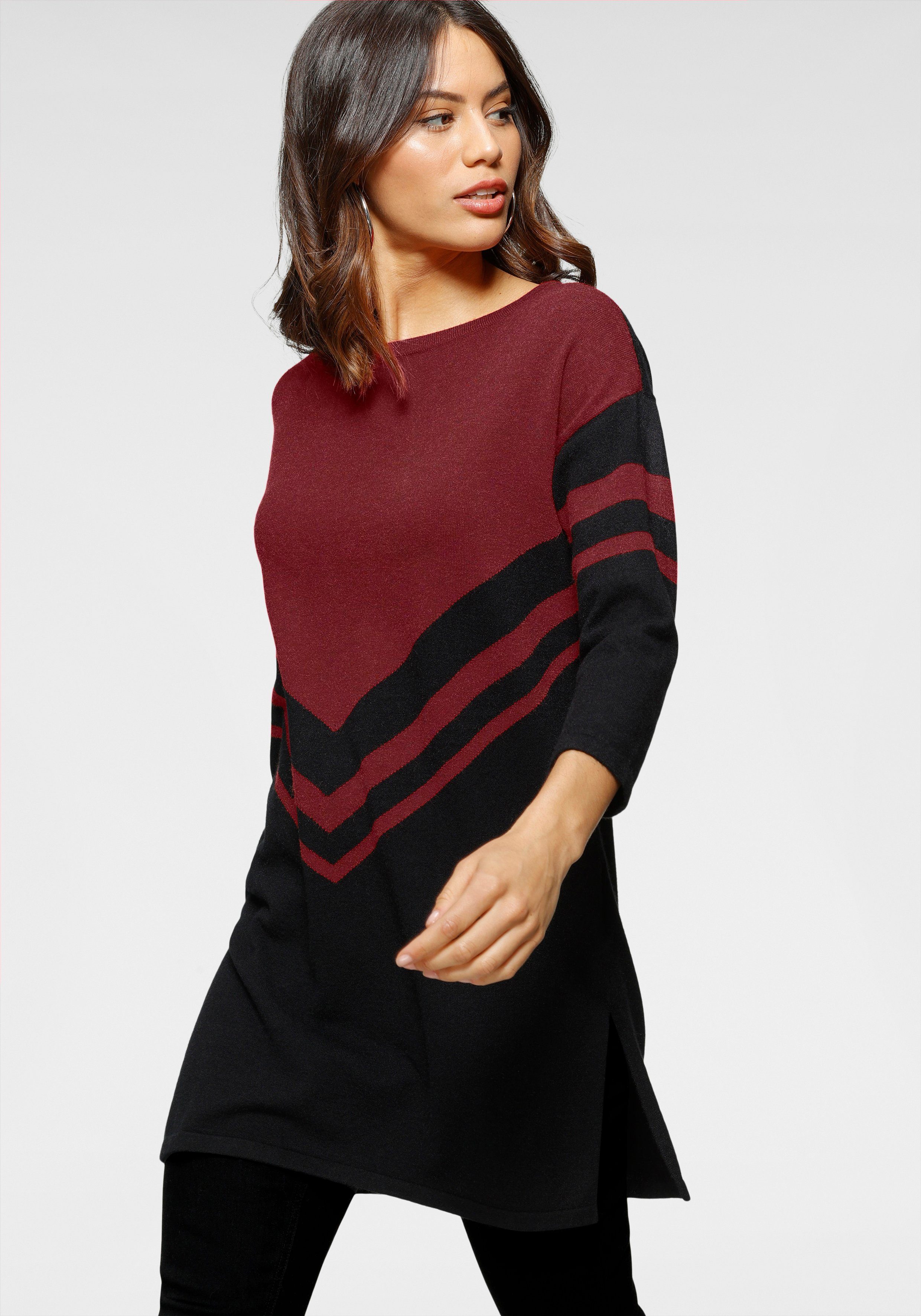 besonderem Longpullover Laura mit Scott Strickmuster