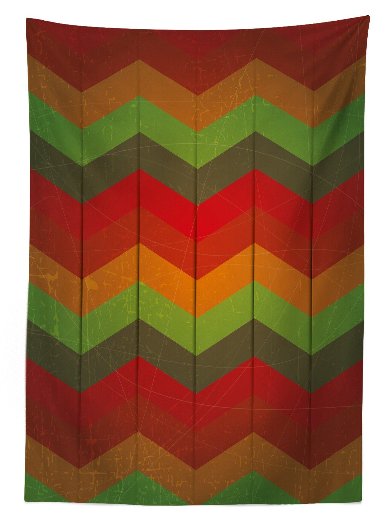 Waschbar Klare Farbfest Striped Tischdecke afrikanisch geeignet Zigzag Bereich Abstrakt Farben, Für Außen den Abakuhaus