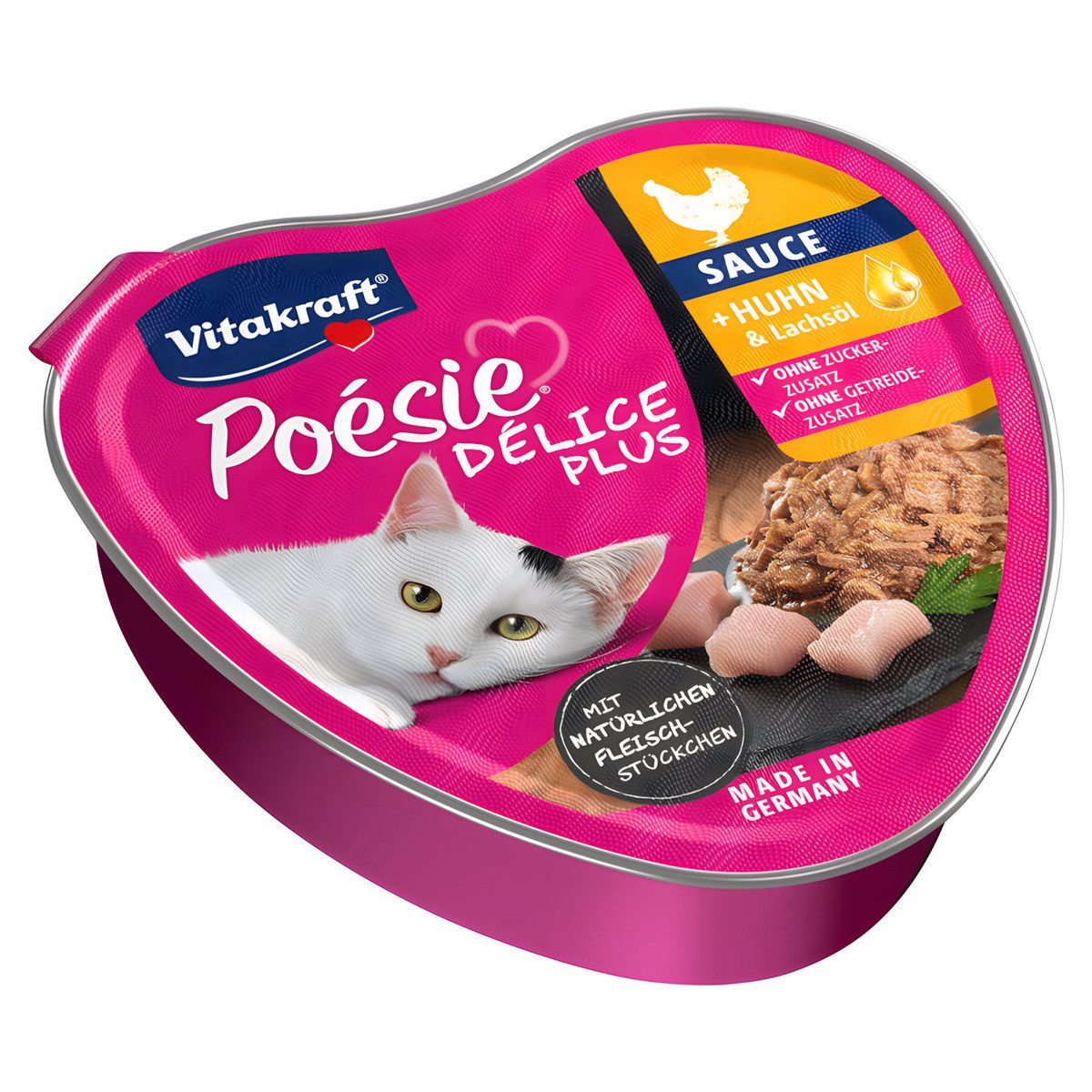 Vitakraft Poésie Délice + Chicken 85 g, Snack für: Katze