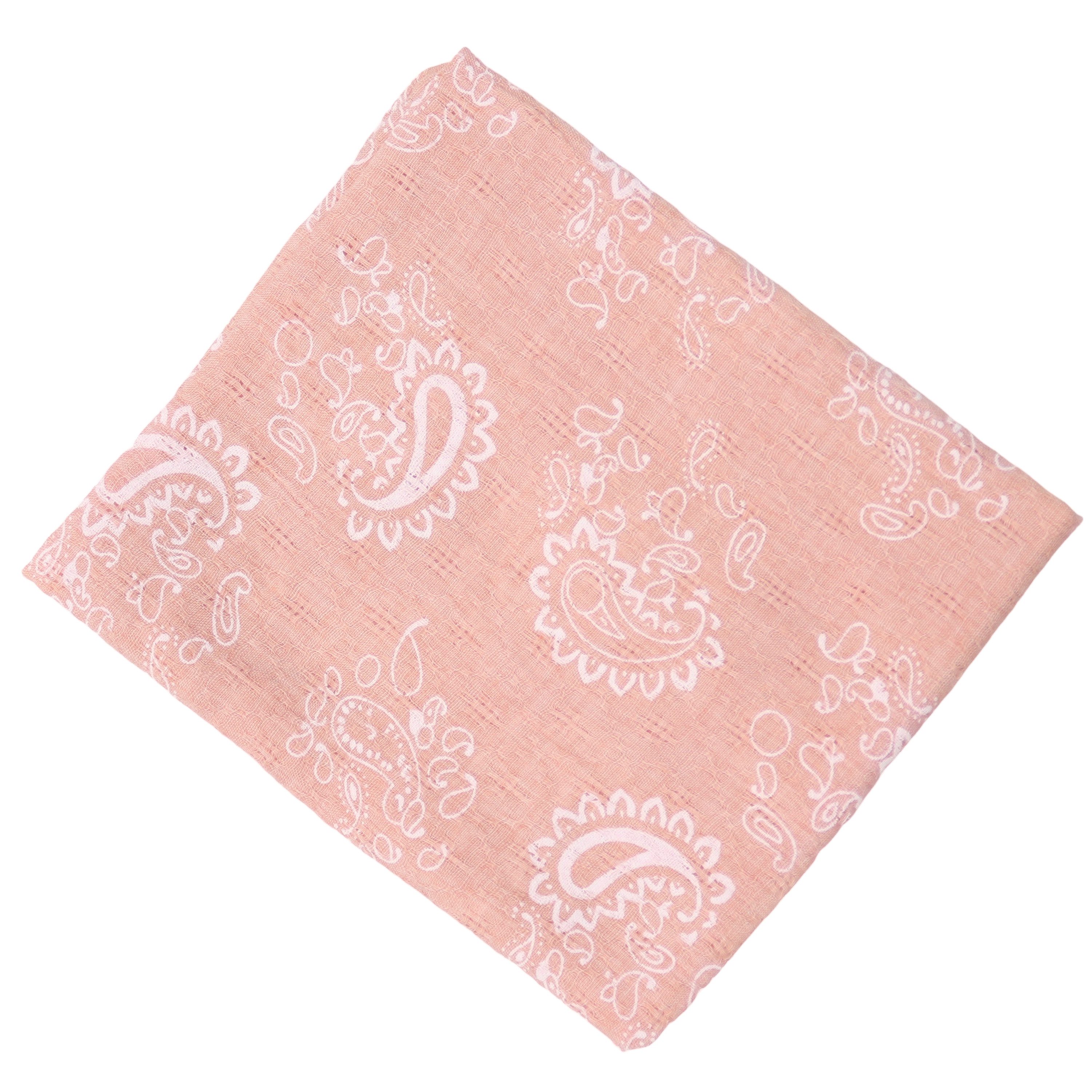 MIRROSI Nickituch ierecktuch ca. 60 × 60 cm, wunderschönes Paisley-Muster, Damen Halstuch ideal für Frühling, Sommer oder Herbst