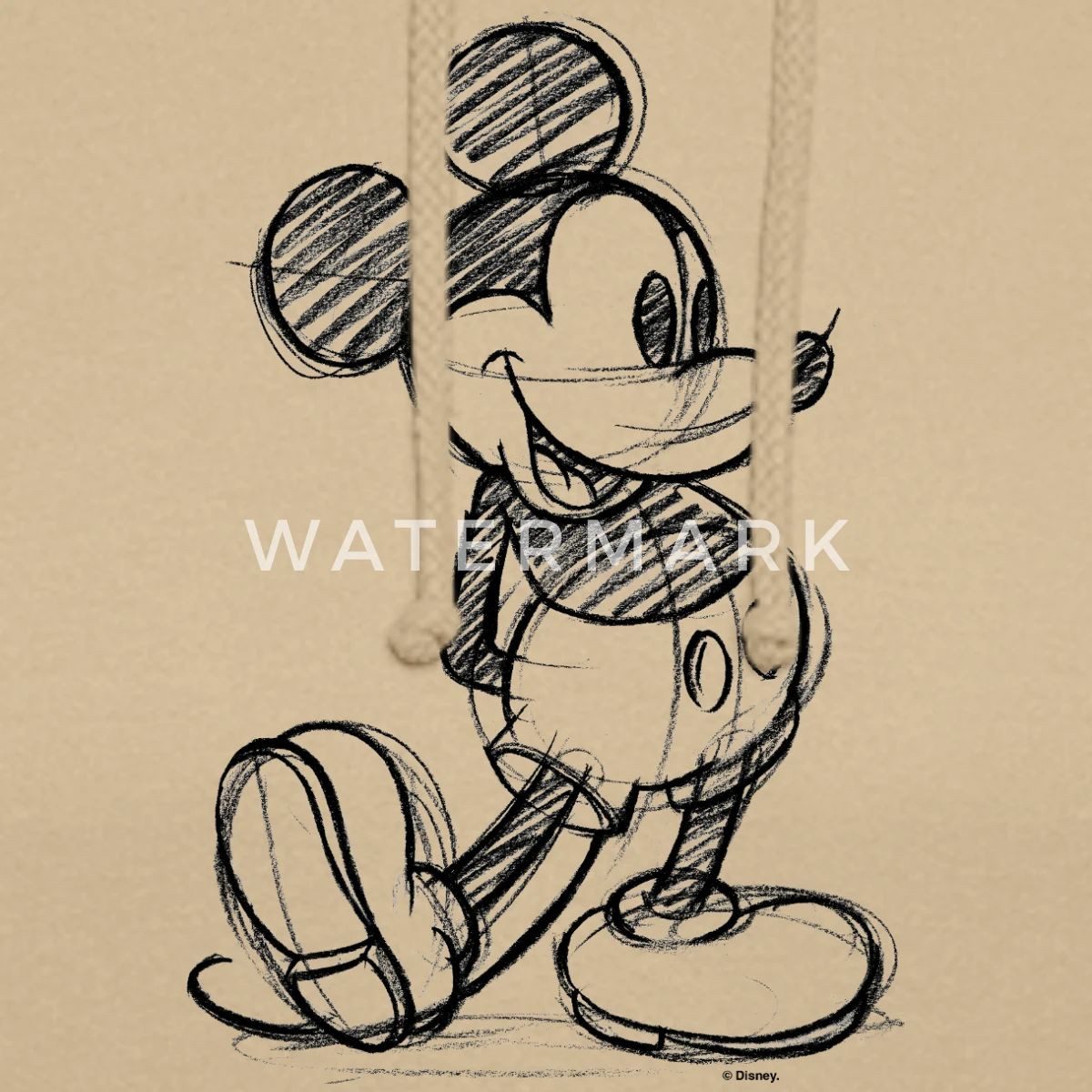Spreadshirt Hoodie Mickey & Minnie Zeichnung Unisex Hoodie (1-tlg)