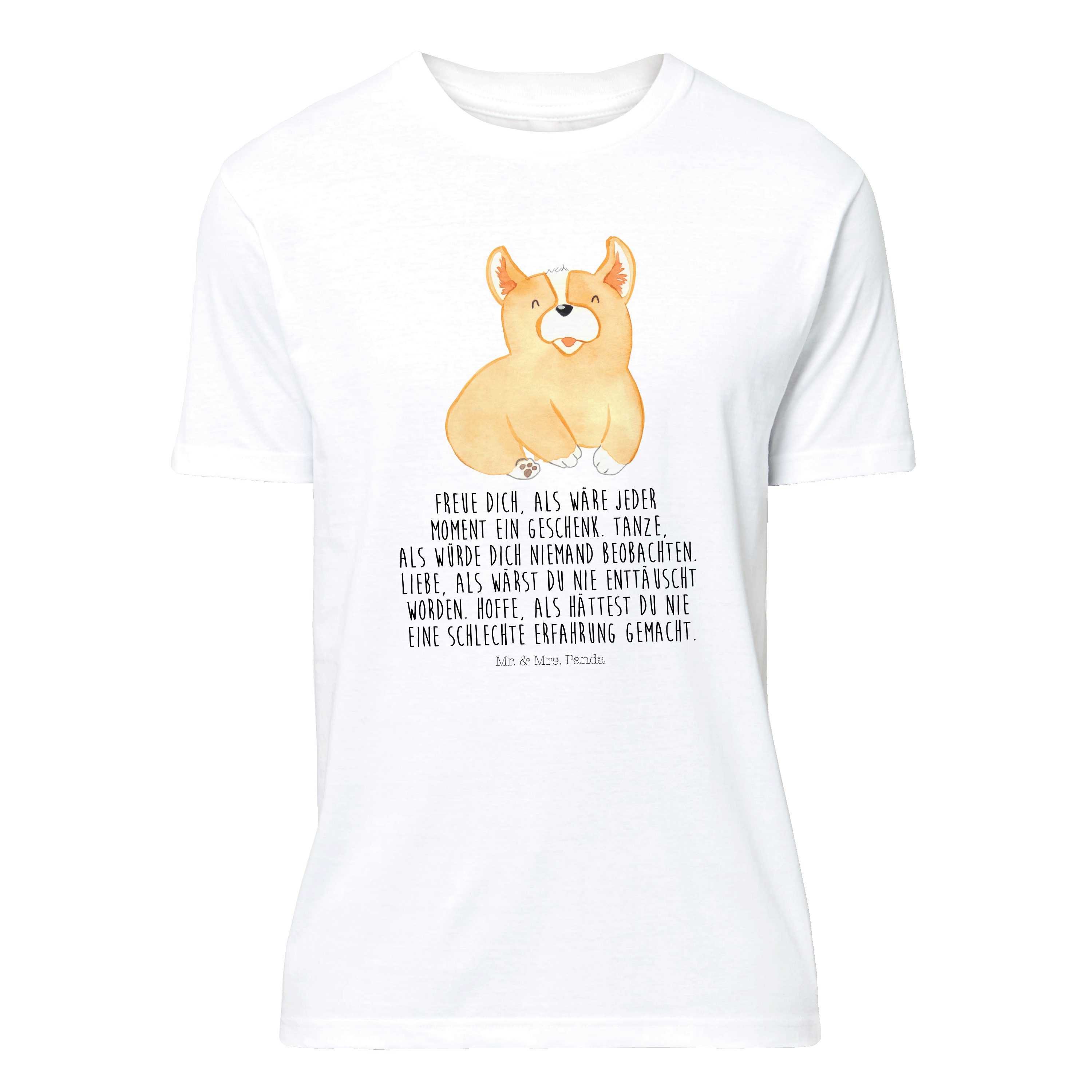 T-Shirt Corgie - Weiß - T-Shirt, Shirt
