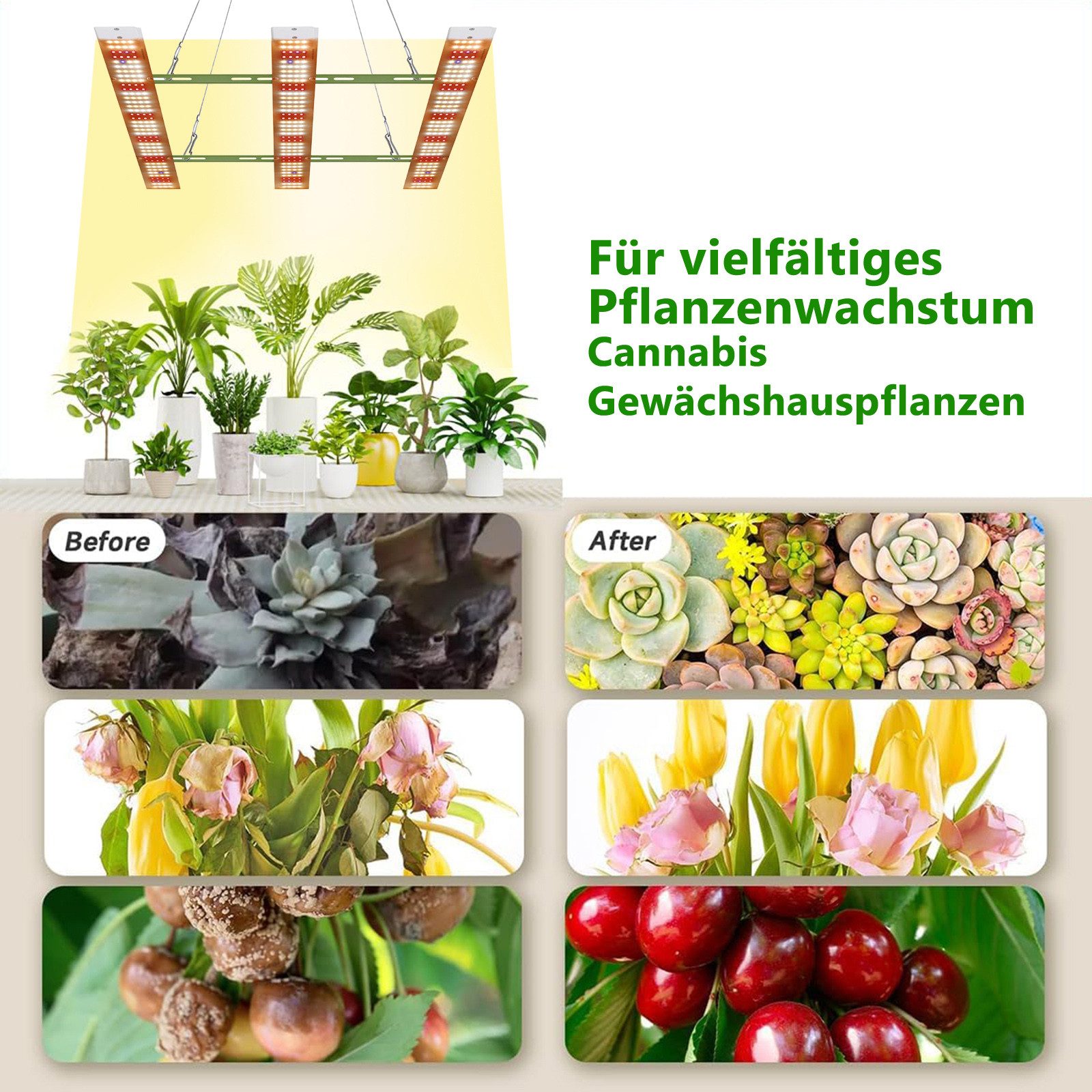Laybasic Pflanzenlampe Grow Lampe Cannabis,40W/80W/120W/160W UV günstig online kaufen