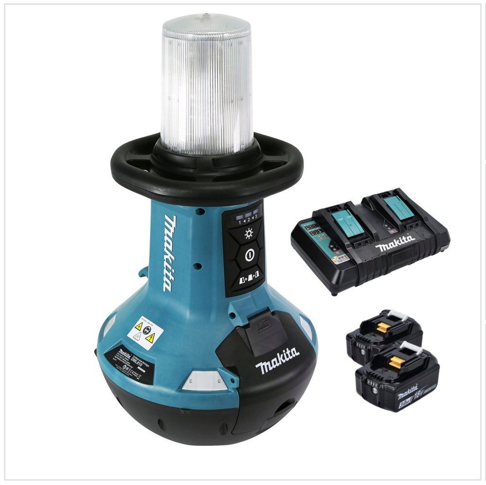 Makita Arbeitsleuchte DML 810 PF Akku LED Flächenlicht 18 / 36 V (2 x 18 V) 5500 lm IP54