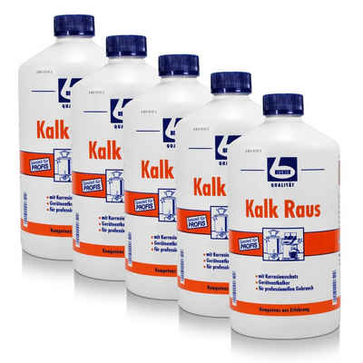Dr. Becher 5x Dr. Becher Kalk Raus 1 Liter Geräteentkalker Spezialwaschmittel
