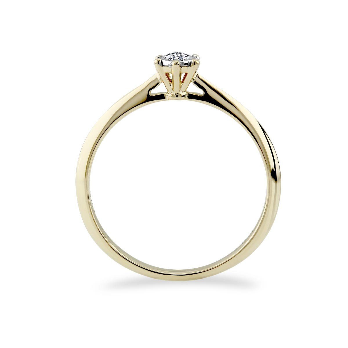 Adam Diamant & Gelbgold Verlobungsring Eve Verlobungsring (0.06 ct) 585