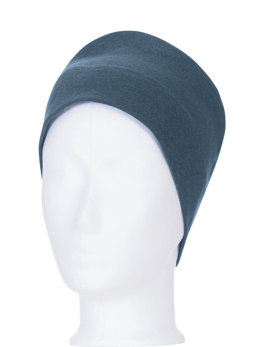 Trigema Strickmütze TRIGEMA jeans-melange Soft-Cap