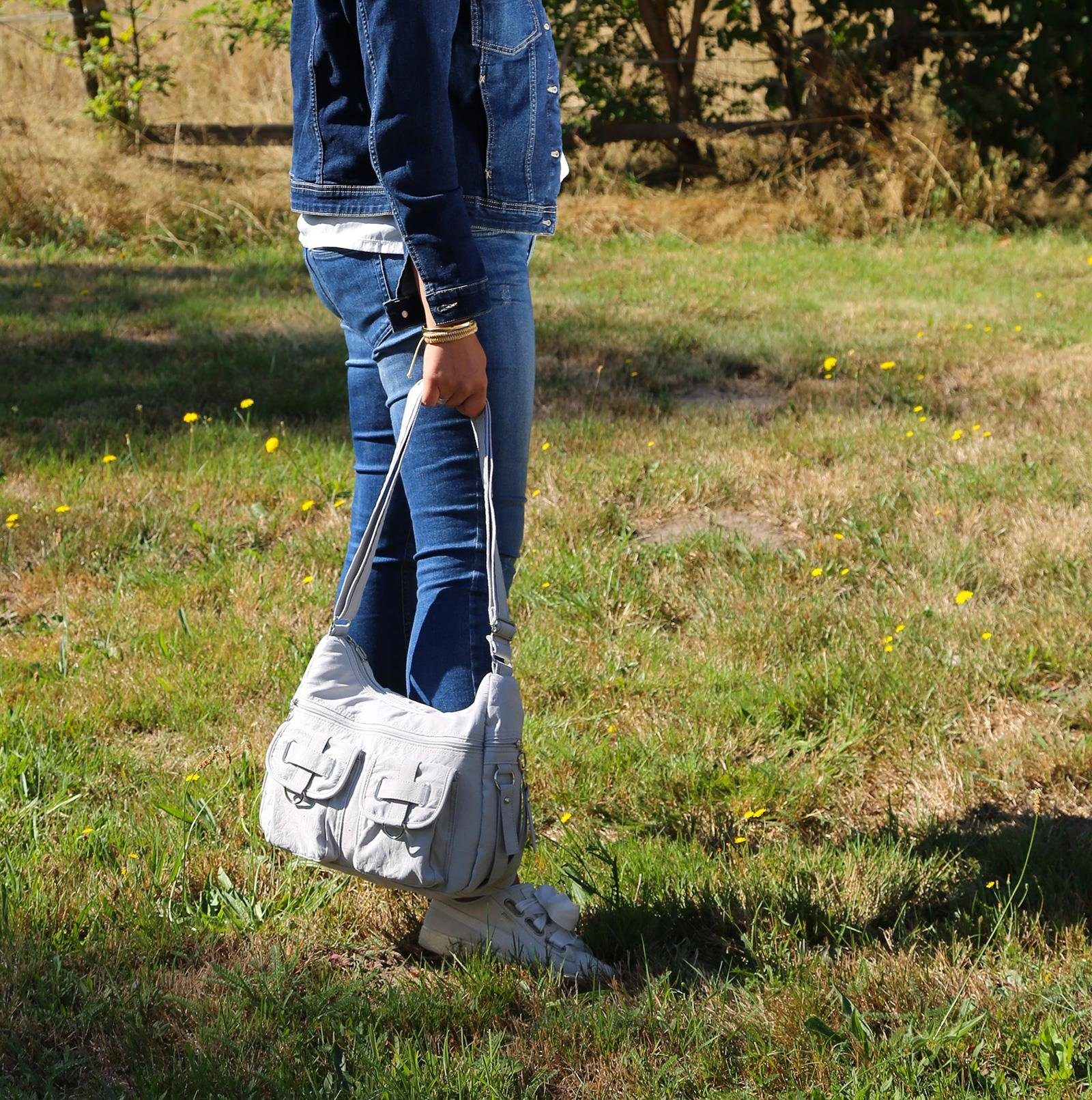 Christian Wippermann Umhängetasche Damenhandtasche Schultertasche Umhängetasche Crossover (einzeln)