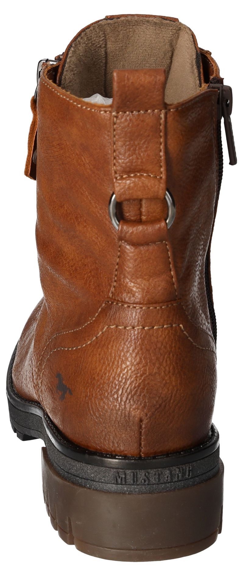 Mustang Shoes Schnürboots, Schnürstiefelette, Blockabsatz, mit günstig online kaufen