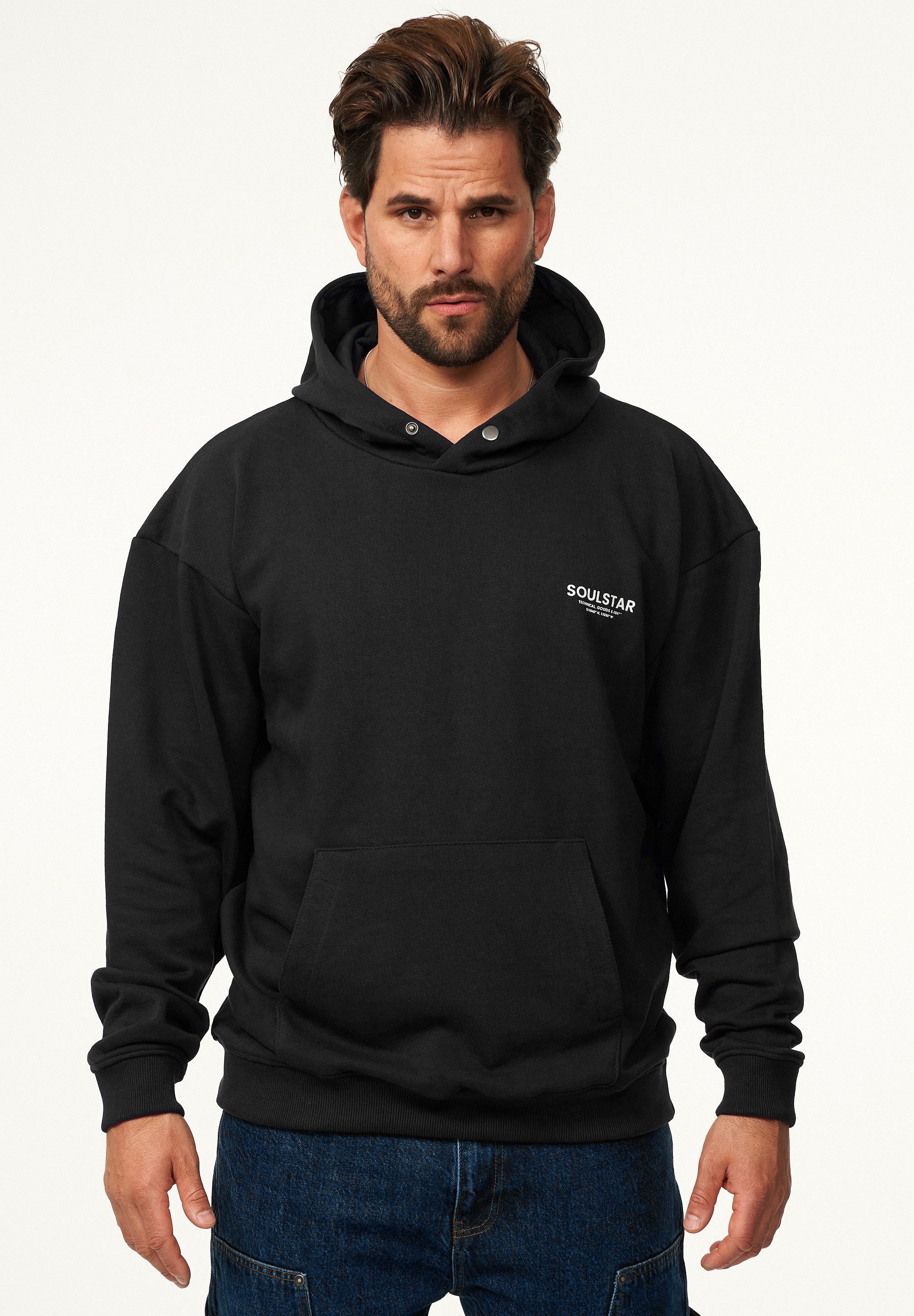 SOULSTAR Hoodie S2ANSAN Herren Oversize Kapuzenpullover günstig online kaufen