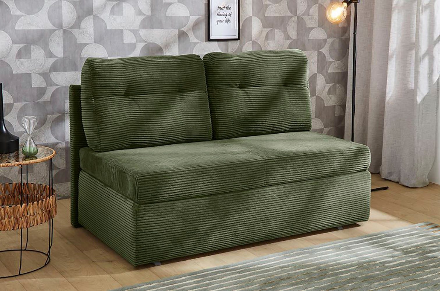 Jockenhöfer Gruppe Schlafsofa Torben, B: 130 cm, Liegefl. 126x191 cm, mit Schlaffunktion, Bettkasten & Rückenkissen
